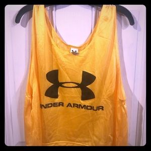 VINTAGE MESH UNDER ARMOR CROP TANK.